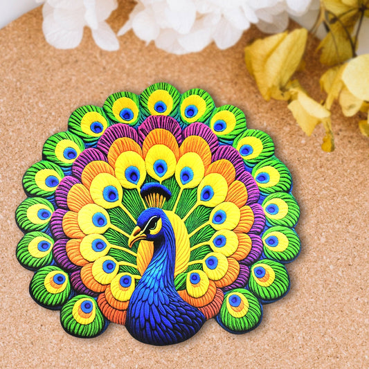 Beautiful Peacock 7D Mat