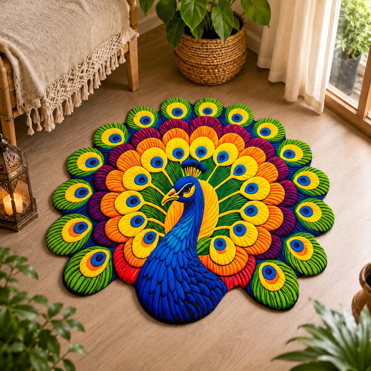 Beautiful Peacock 7D Mat