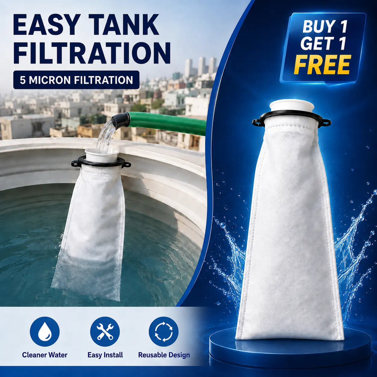 Micron Water Tank Filter | Buy 1 Get 1 Free 🔥